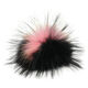 Lana Grossa Pompon od krzna Finnraccoon | 702-roze/crna
