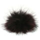 Lana Grossa Pompon od krzna Finnraccoon | 149-crna/crveno