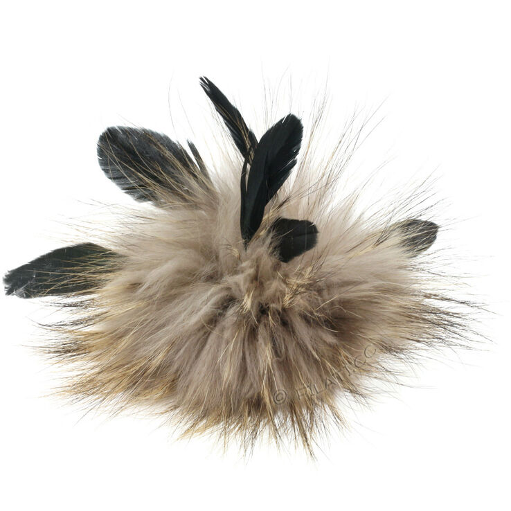 Lana Grossa Pompon od krzna Finnraccoon | 751-palisandrovo drvo
