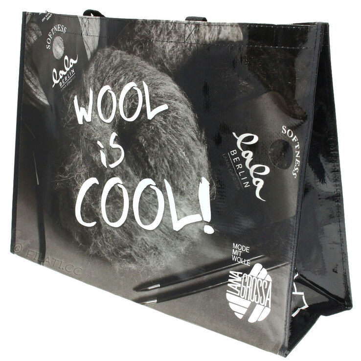 Lana Grossa Shopper WOOL IS COOL S/W | 01-crna/bijela/siva