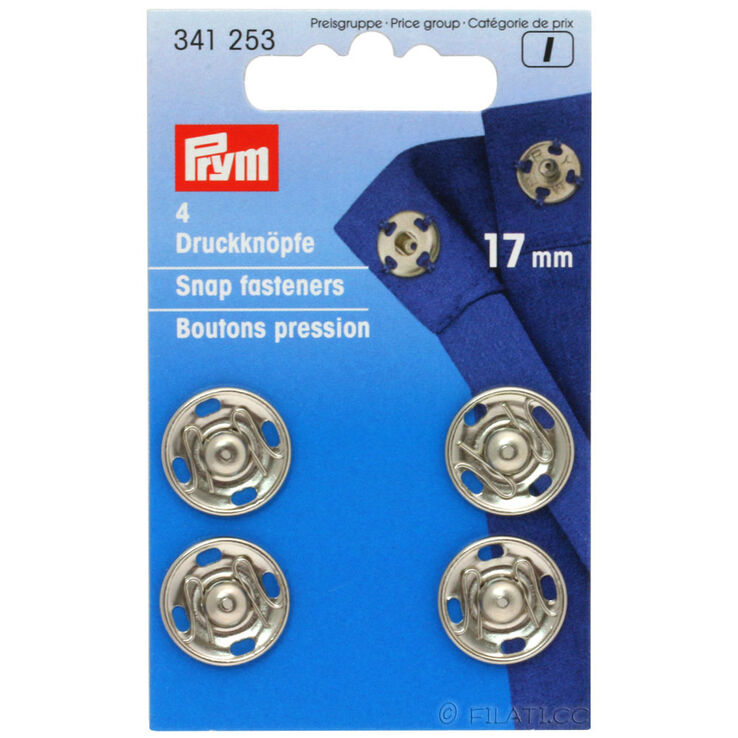 Prym Drikera 17mm | 01-srebro