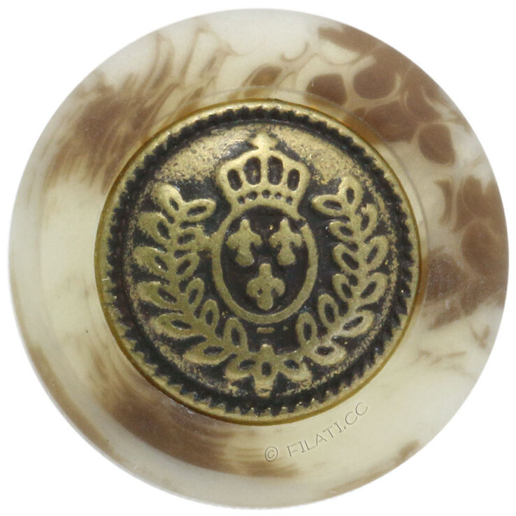 Lana Grossa UNION KNOPF 40280/18mm | 18-bež/ smeđ/starog zlata
