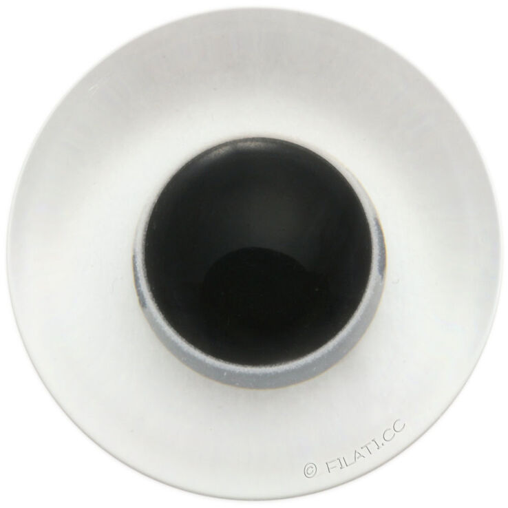 Union Knopf Oko za mede 23mm | 10-transparentan/crna