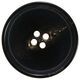 Union Knopf Dugme od roga sa 4 rupe 28mm | 80-crna