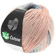 Lana Grossa 365 COTONE Dégradé | 102-svijetlo siva/siva/breskva/crven ton