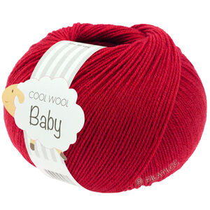 Lana Grossa COOL WOOL Baby Uni/Print 50g | 343-Crvena trešnja