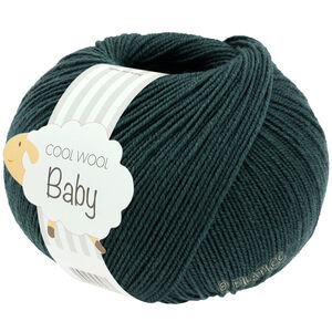 Lana Grossa COOL WOOL Baby Uni/Print 50g | 350-tamno petrol