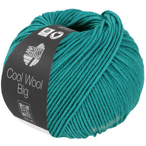 Lana Grossa COOL WOOL Big  Uni/Melange | 1043-tirkiz zeleno