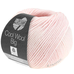 Lana Grossa COOL WOOL Big  Uni/Melange | 0605-Nježno ružičasto