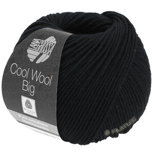 Lana Grossa COOL WOOL Big  Uni/Melange | 0627-crna