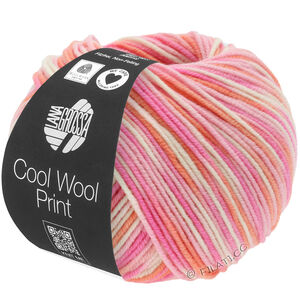 Lana Grossa COOL WOOL  Print | 726-roze/roze/losos/ecru