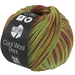 Lana Grossa COOL WOOL  Print | 839-pistać/svijetlo zelena/senf/mauve