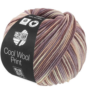 Lana Grossa COOL WOOL  Print | 845-grège/bež/mauve/tupe/sivo smeđa