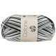 Lana Grossa COTONE  Print/Spray/Mouliné | 317-bijela/srebrna siva/tamno siva/crna