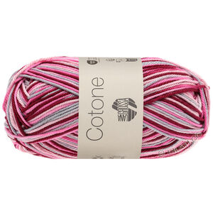 Lana Grossa COTONE  Print/Spray/Mouliné | 327-roze/roze/ bordo/svijetlo siva