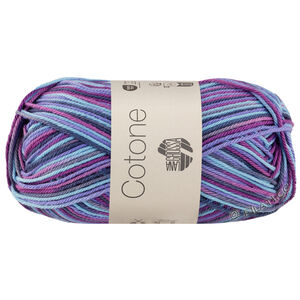 Lana Grossa COTONE  Print/Spray/Mouliné | 362-ljubičasta/ljubičasta/tamno petrol/tirkiz