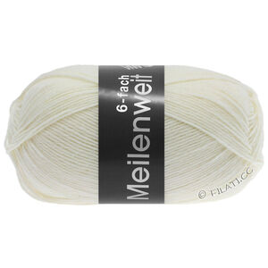 Lana Grossa MEILENWEIT 6-FACH 150g | 8840-bijela