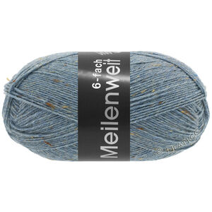 Lana Grossa MEILENWEIT 6-FACH 150g Mouliné/Tweed | 9227-farmerke plavo prosarana