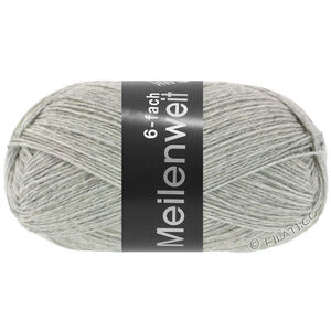 Lana Grossa MEILENWEIT 6-FACH 150g | 9244-svijetlo siva prosarana