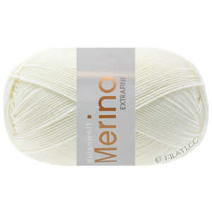 Lana Grossa MEILENWEIT 100g Merino Extrafine | 2477-briljantno bijela