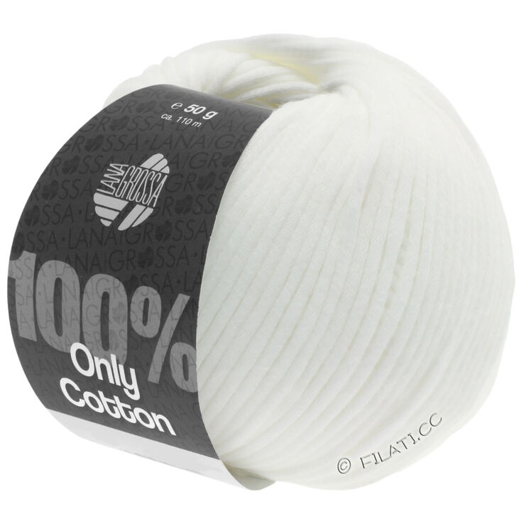Lana Grossa ONLY COTTON | 01-bijela