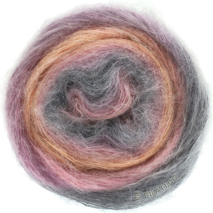Lana Grossa SILKHAIR Dégradé | 801-ecru/svijetlo siva/roze