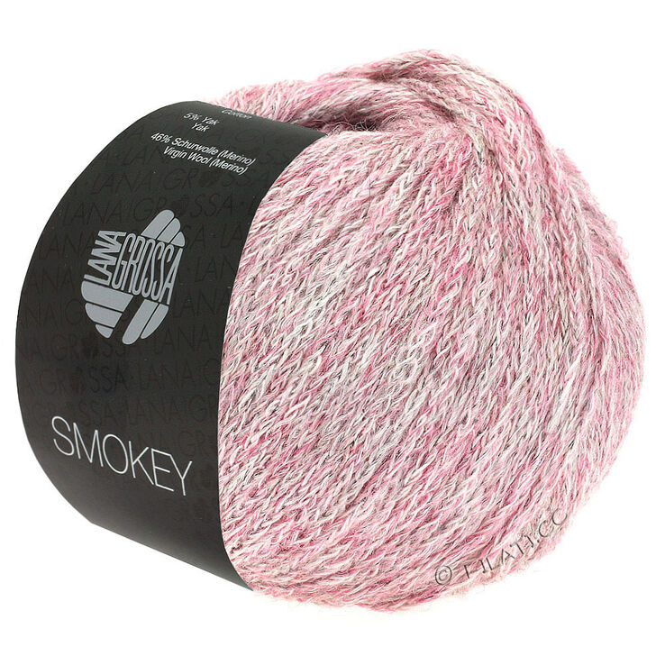 Lana Grossa SMOKEY | 201-Stara ružičasta/priroda/siva