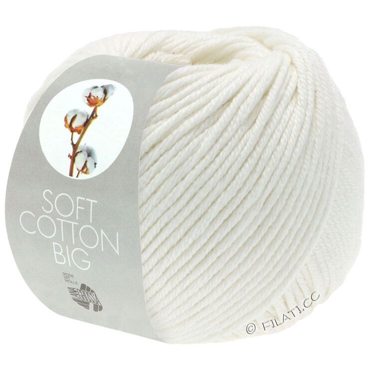 Lana Grossa SOFT COTTON Big | 01-bijela
