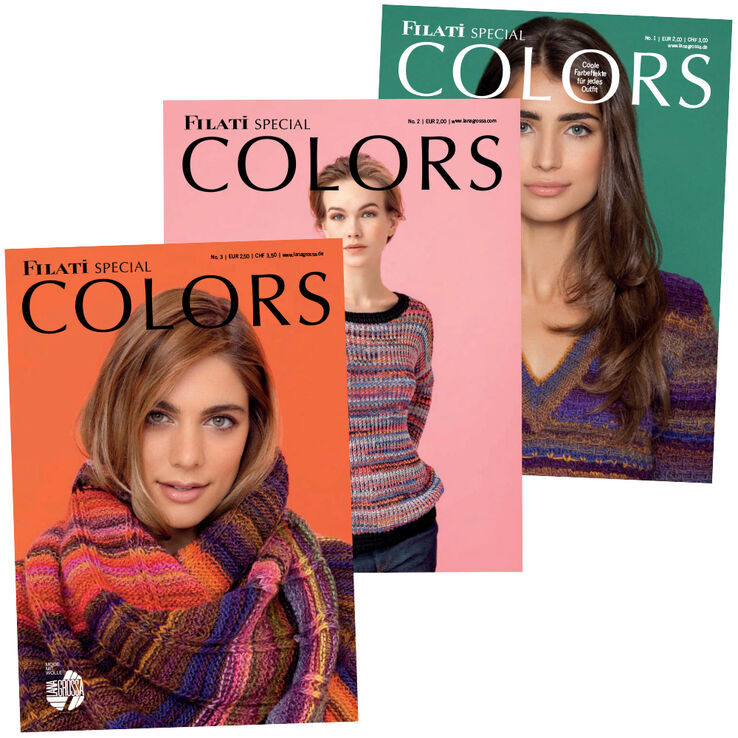 COLORS No. 1+2+3 (FR) - Magazin + instrukcije franzuski od Lana Grossa
