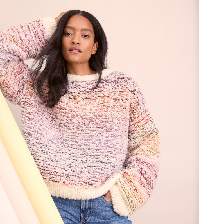 Lana Grossa STREIFENPULLOVER Candy & Pelliccia