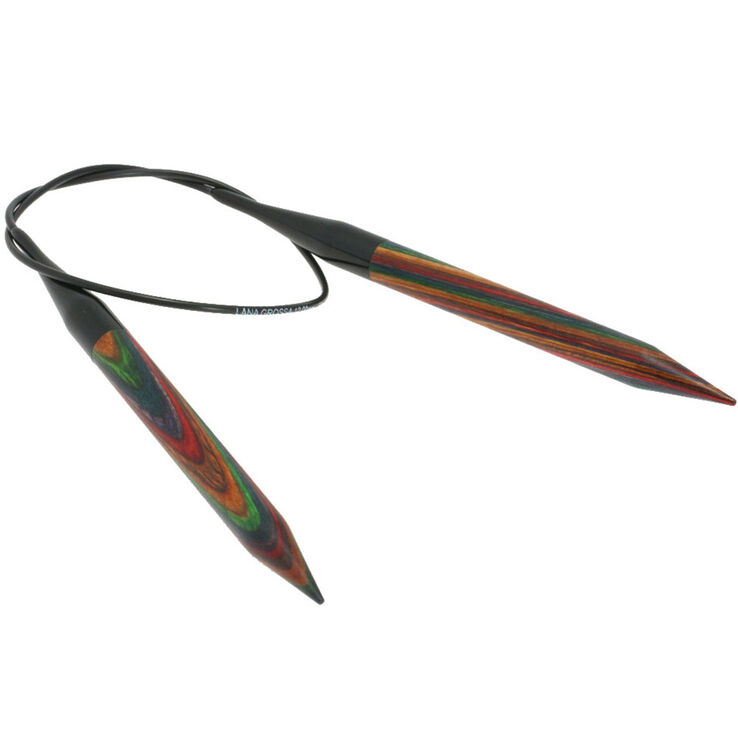 Lana Grossa Kružna igla za pletenje-drvo u više boja 12,0/60 cm