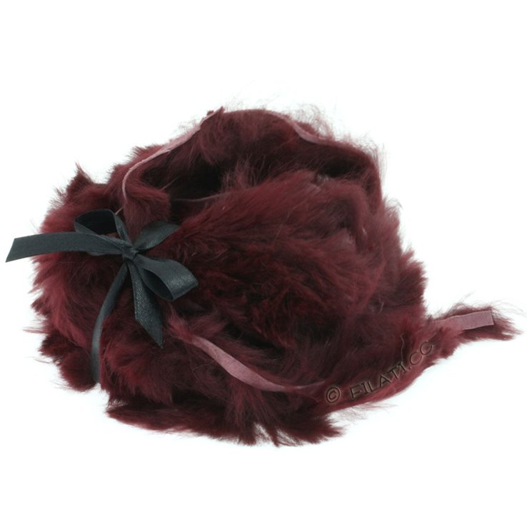 Trakica krzna zeca | 401-bordo