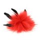 Pompon od krzna Finnraccoon | 760-crveno