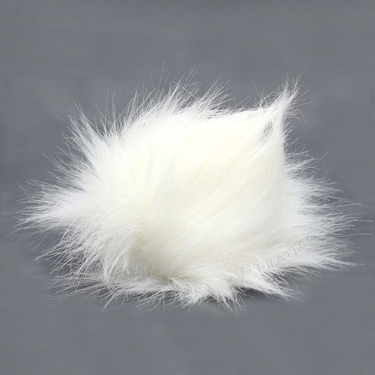 Pompon od umjetnog krzna duljina | 251-bijela