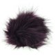 Pompon od umjetnog krzna Mini | 654-tamno ljubičasta