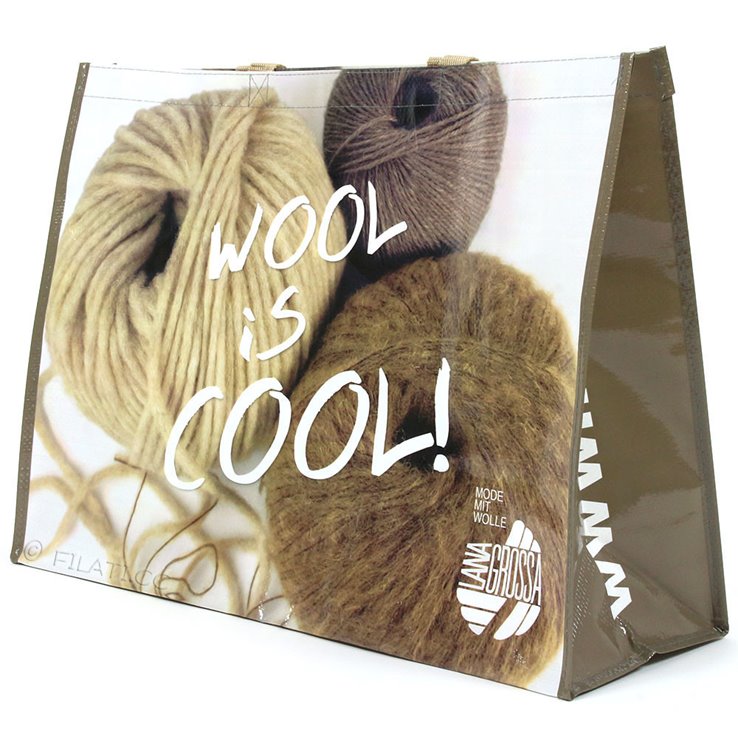 Shopper WOOL IS COOL 17 | 01-bež/ smeđ/priroda
