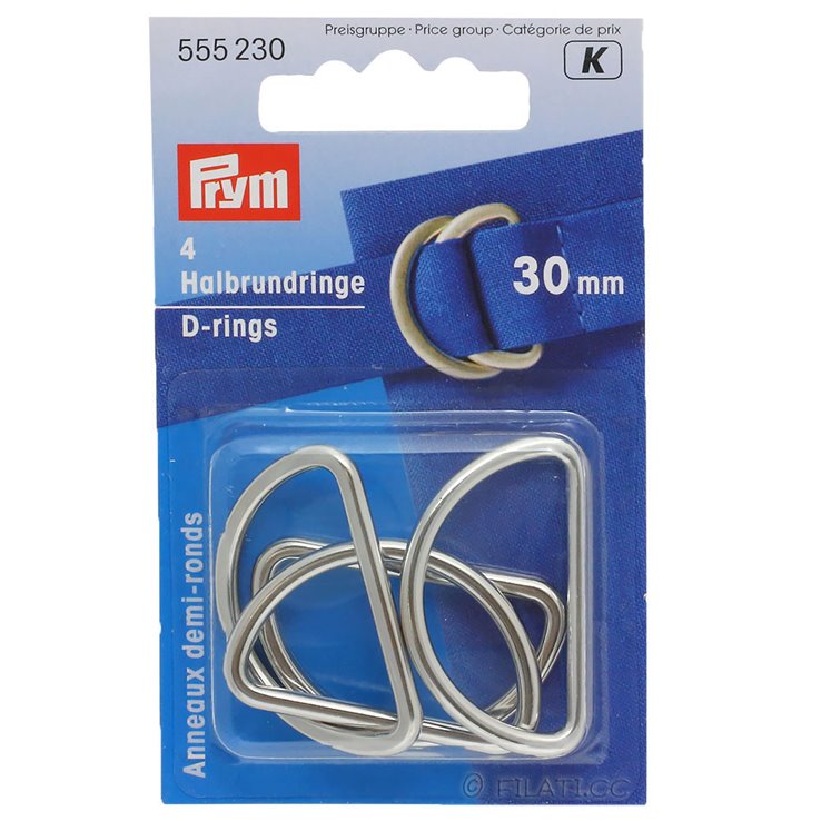 Polukružni prsteni 555230 / 30mm | 230-srebro