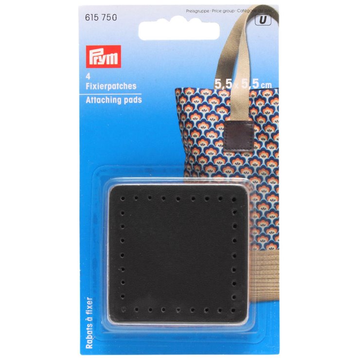 Popravljanje zakrpa 55x55mm | 615750-crna