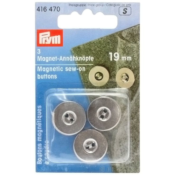 PRYM 416470/19mm | 470-srebro