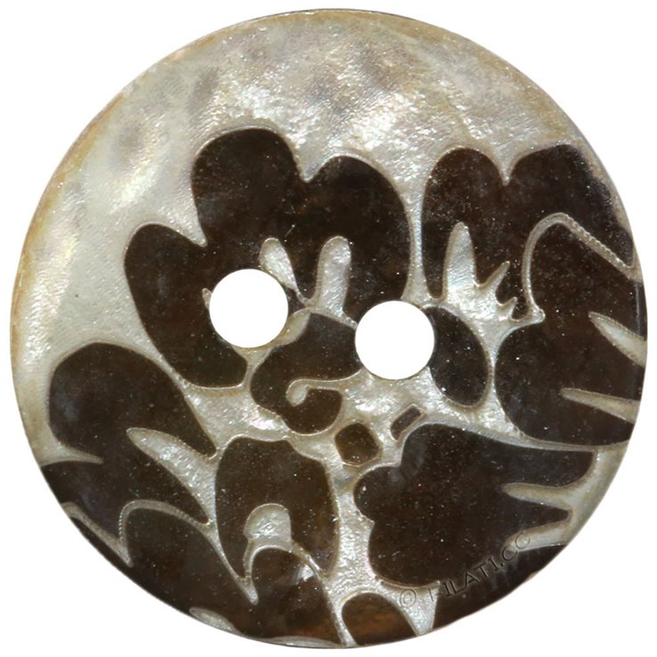 UNION KNOPF 452665/18mm | 20-srebro/ smeđ