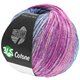 Lana Grossa 365 COTONE Dégradé | 105-sivo plava/farmerke/ahat siva/fuksija/crvena ljubičasta