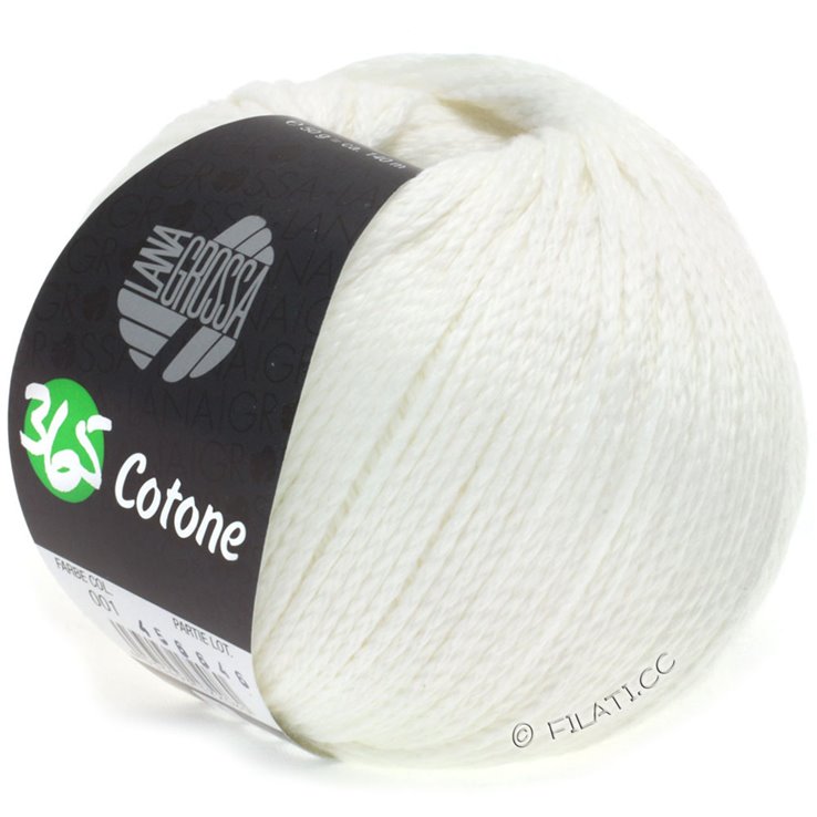 Lana Grossa 365 COTONE | 01-bijela