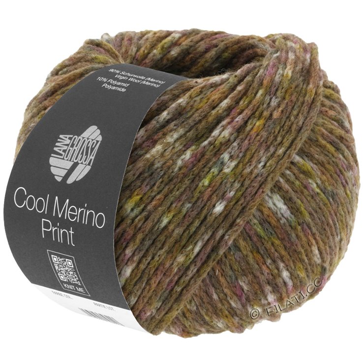 Lana Grossa COOL MERINO Print | 105-siva bež/nugat/tupe