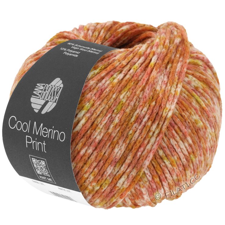 Lana Grossa COOL MERINO Print | 109-bež/hrđa/senf/terakota