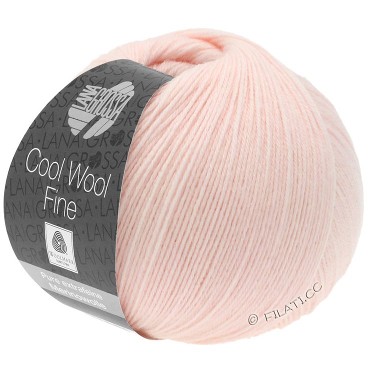 Lana Grossa COOL WOOL Fine | 01-Nježno ružičasto
