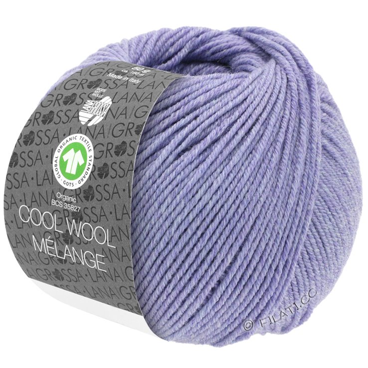 Lana Grossa COOL WOOL Melange (GOTS) | 101-jorgovan prosarana