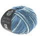 Lana Grossa COOL WOOL Semi Solid | 6509-mornarica/siva ljubičasta prosarana