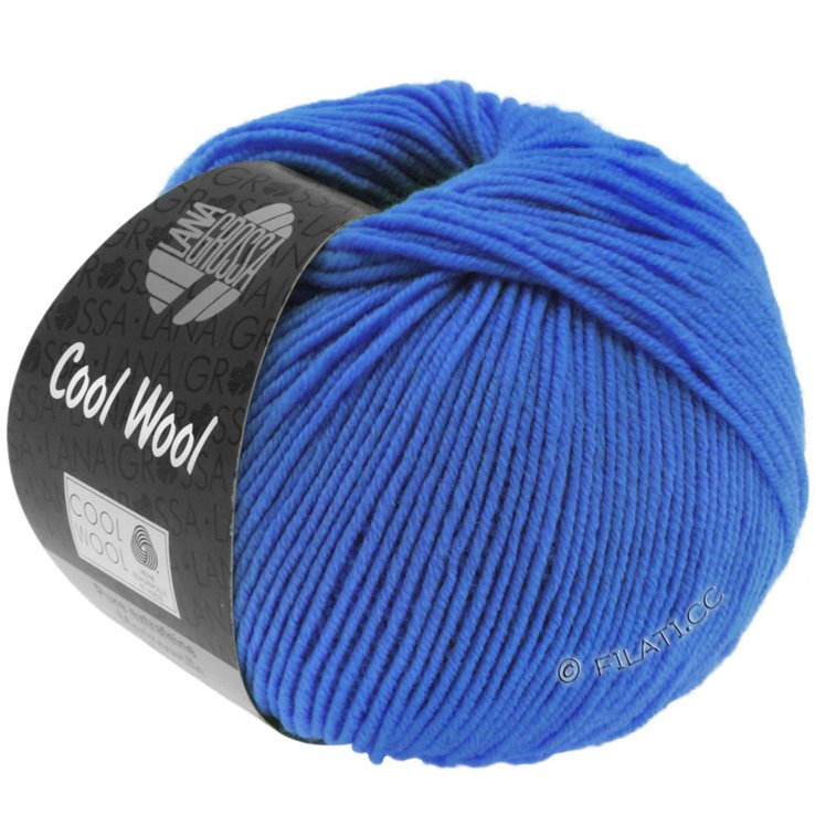 Lana Grossa COOL WOOL Uni/Melange/Print/Neon | 0055-neonski plava