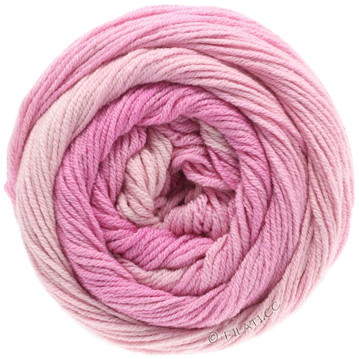 Lana Grossa ELASTICO Dégradé | 701-Nježno ružičasto/roze/roze