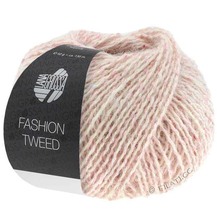 Lana Grossa FASHION TWEED | 01-roze prosarana